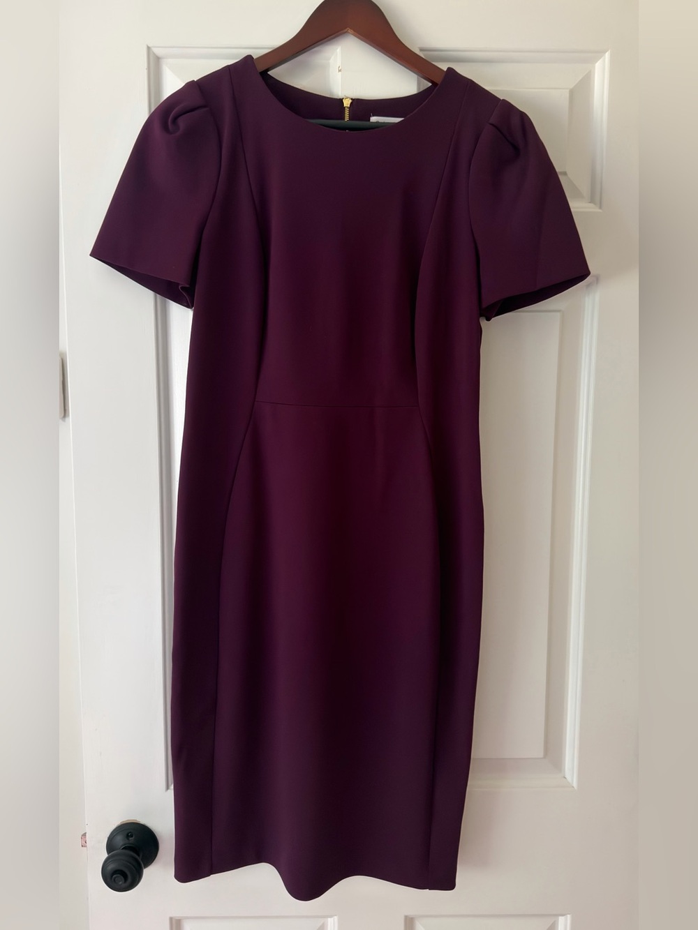 Calvin Klein Plum Midi Sheath Dress